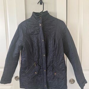 Barbour Dark Blue Quilted Utility Jacket